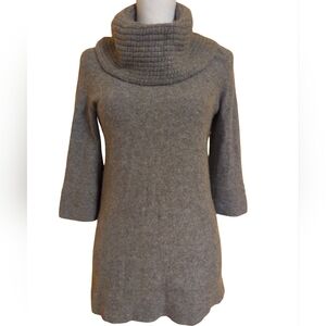 100% Cashmere Nordstrom Gray Cowl Neck Sweater Size XS